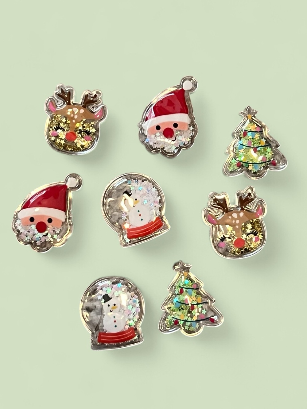 Dollhouse Miniature Christmas Ornaments They Look Like a Craft Snow Globe Shake
